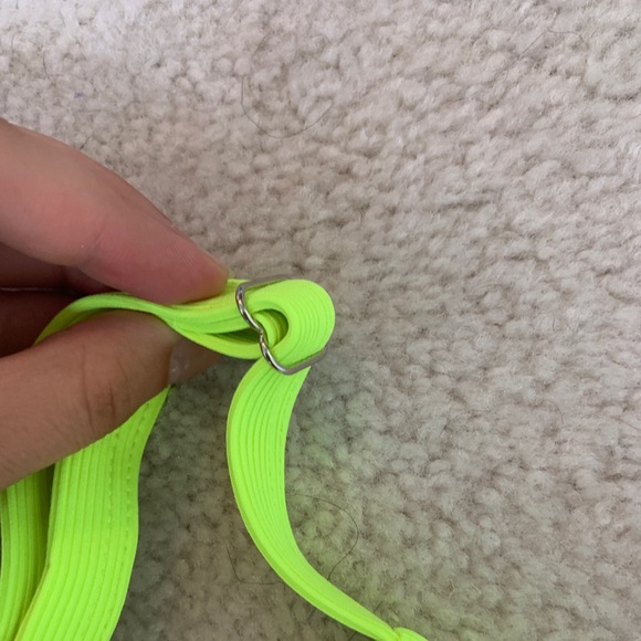 Bright neon Green triangle top - Picture 2 of 4